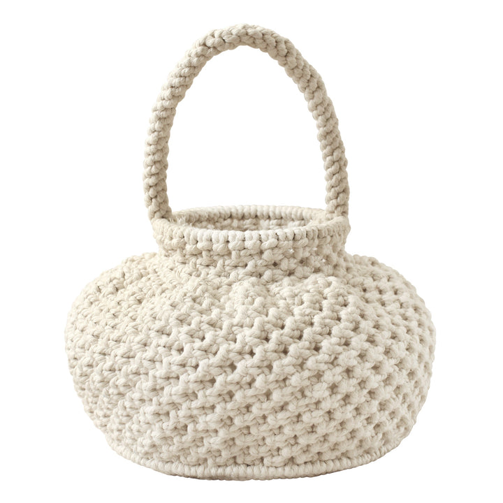 Naga Macrame Bucket Bag - Off White