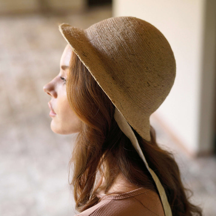 Nala Safari Jute Straw Hat - Nude