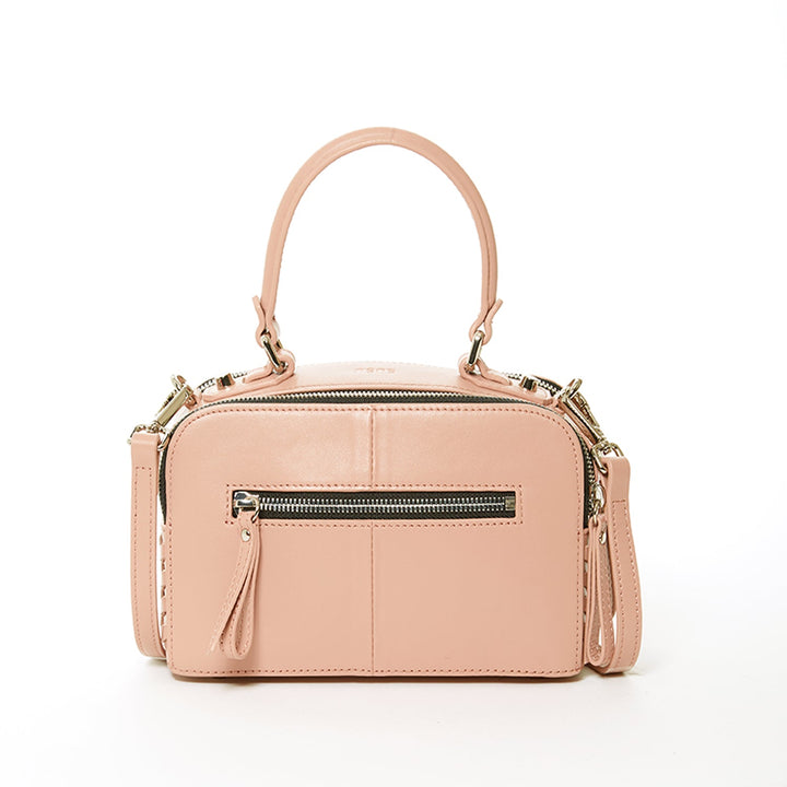 Susu The Kayla Pink Woven Leather Bag