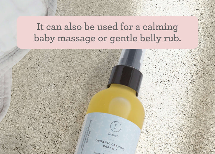 Organic Calming Baby Oil - Nourishing, Soothing, Calming