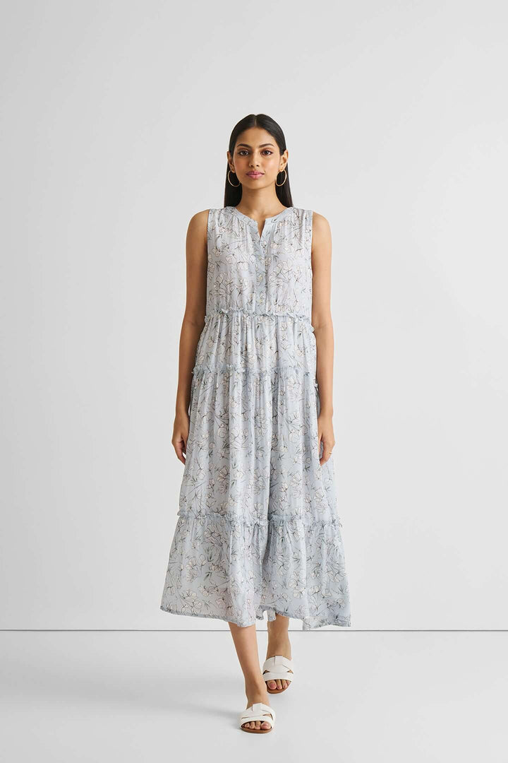 Perfect Resort Maxi Dress - Blue Florals