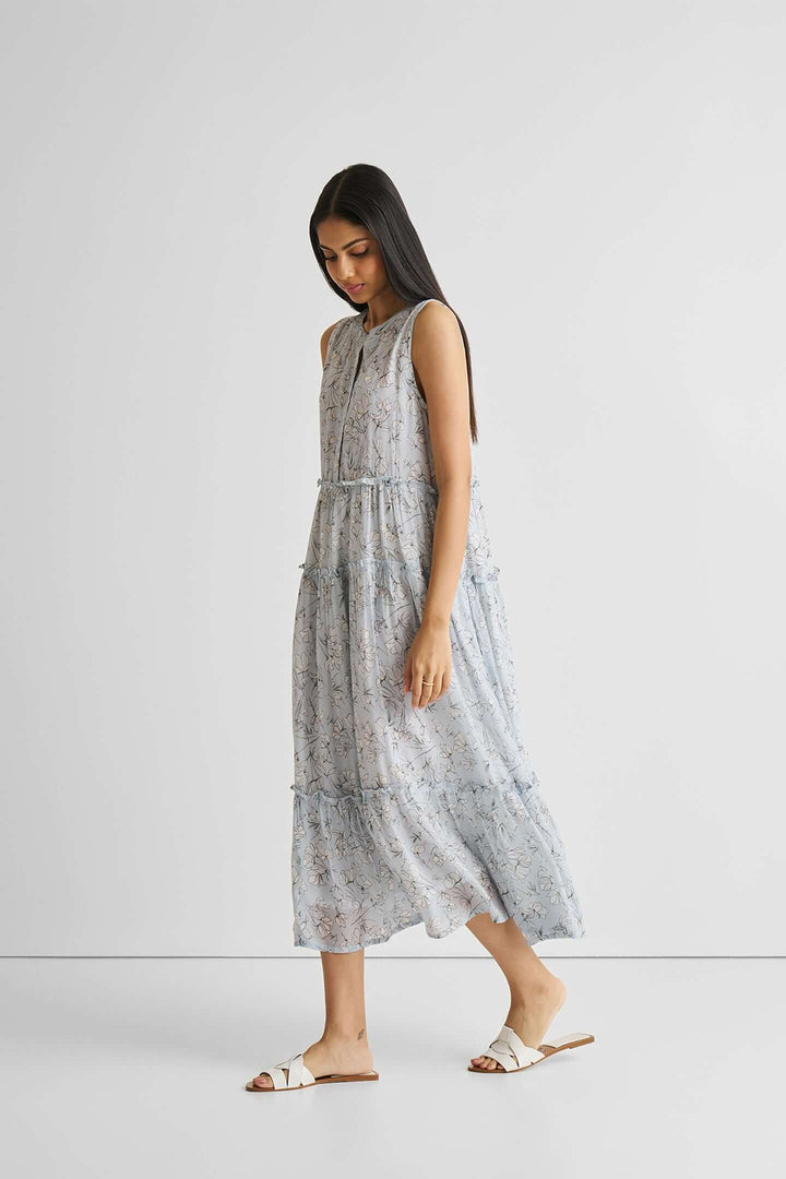 Perfect Resort Maxi Dress - Blue Florals