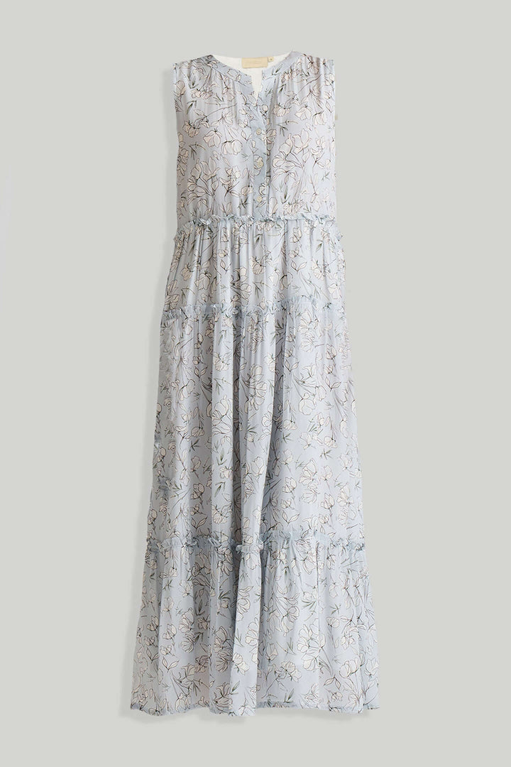 Perfect Resort Maxi Dress - Blue Florals