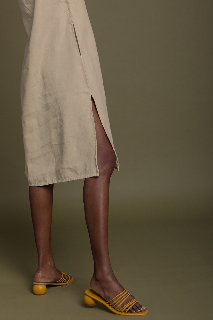 Reading Tea Leaves Dress - Sand Beige