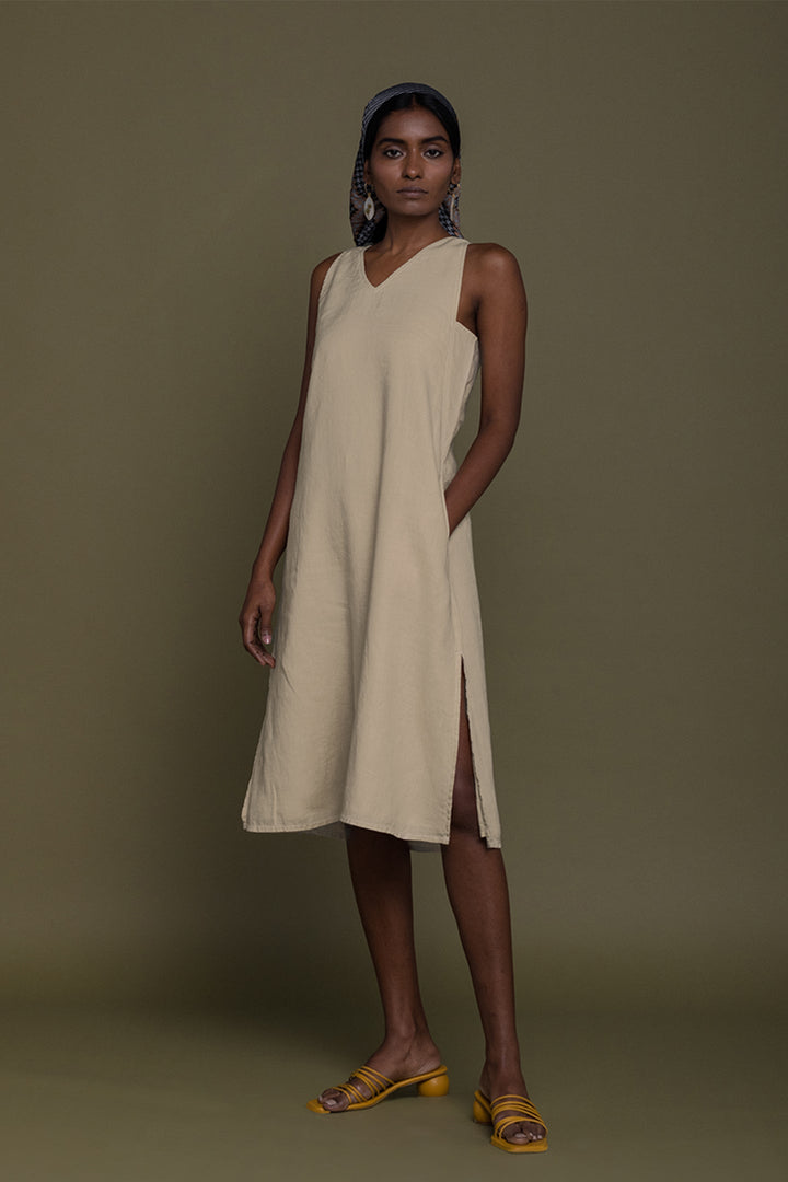 Reading Tea Leaves Dress - Sand Beige