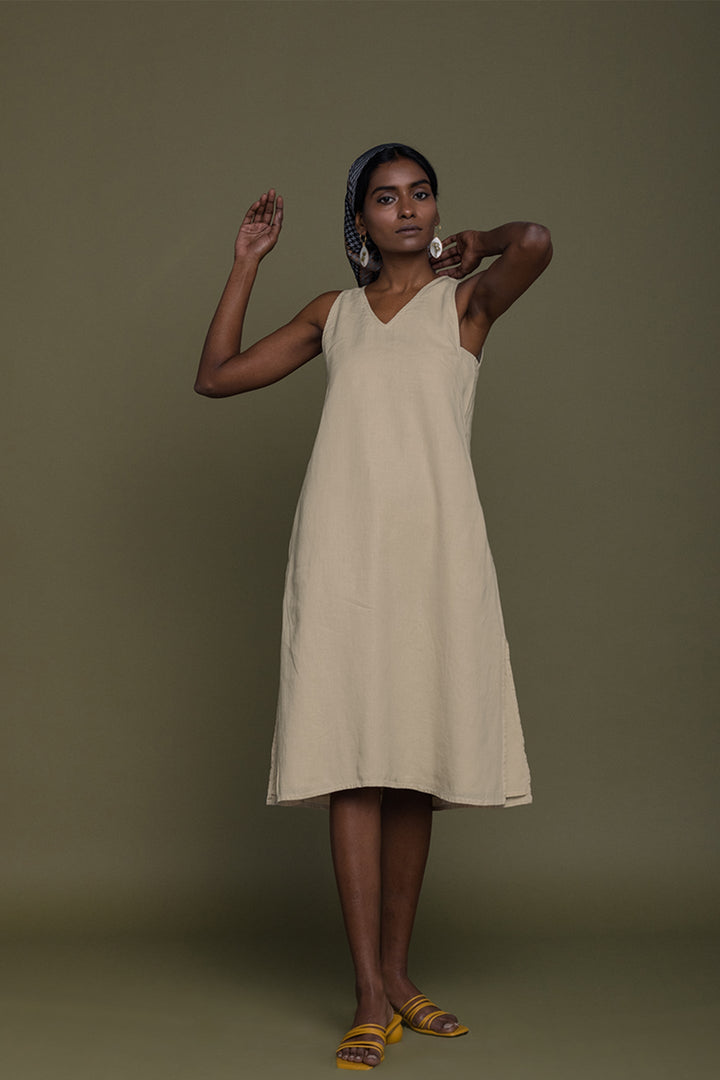 Reading Tea Leaves Dress - Sand Beige