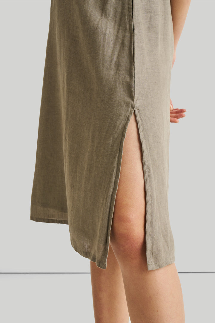 Reading Tea Leaves Dress - Dark Olive