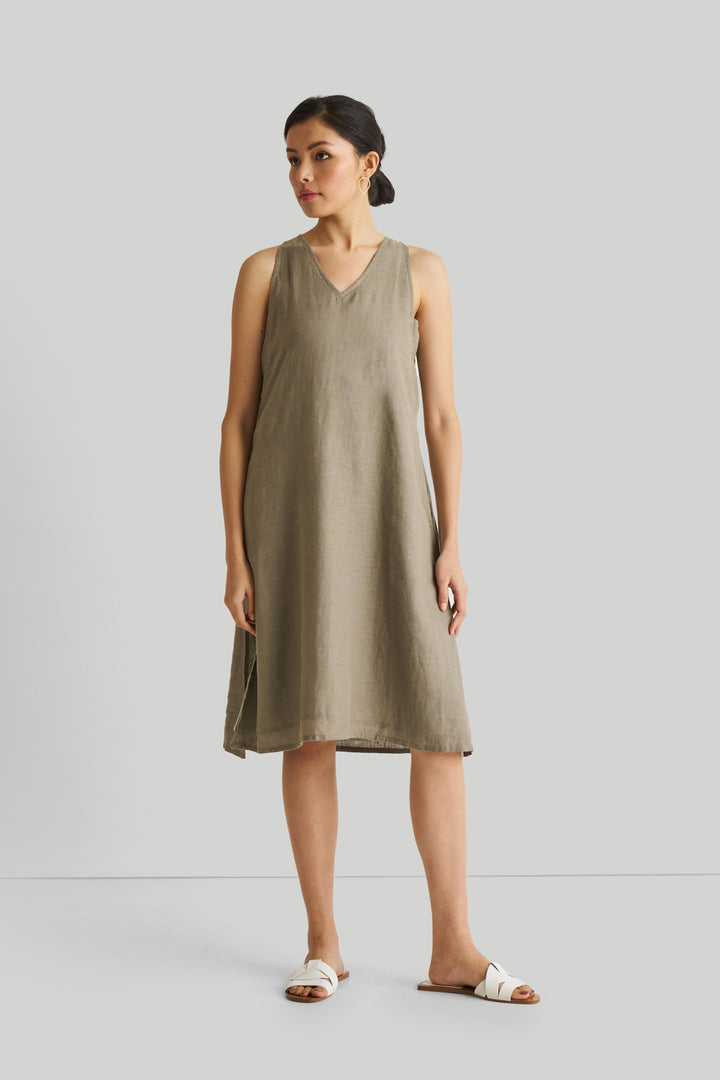 Reading Tea Leaves Dress - Dark Olive