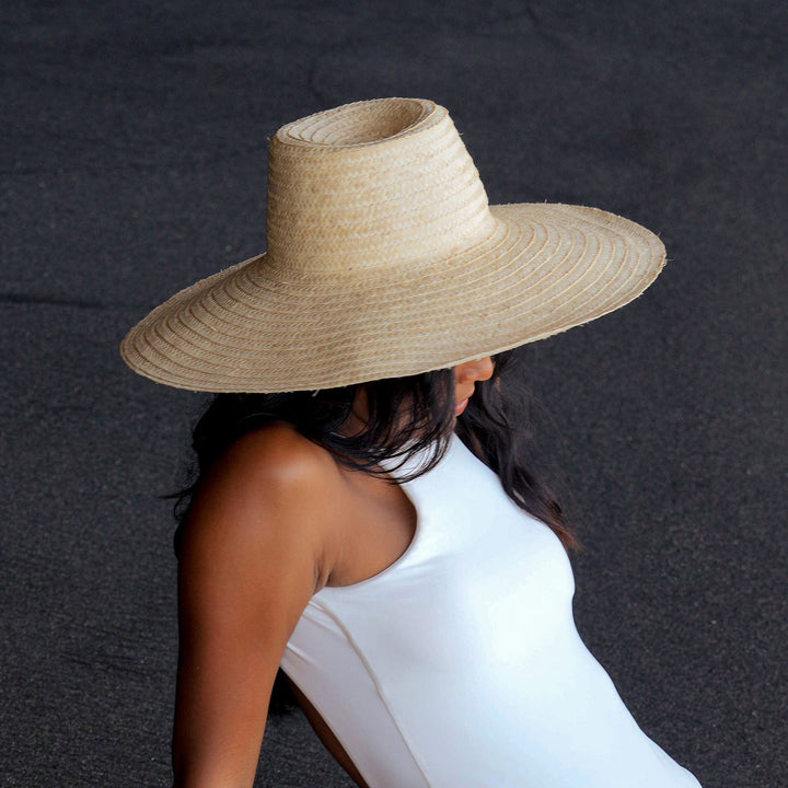 Rianna Palm Straw Hats - Natural Beige