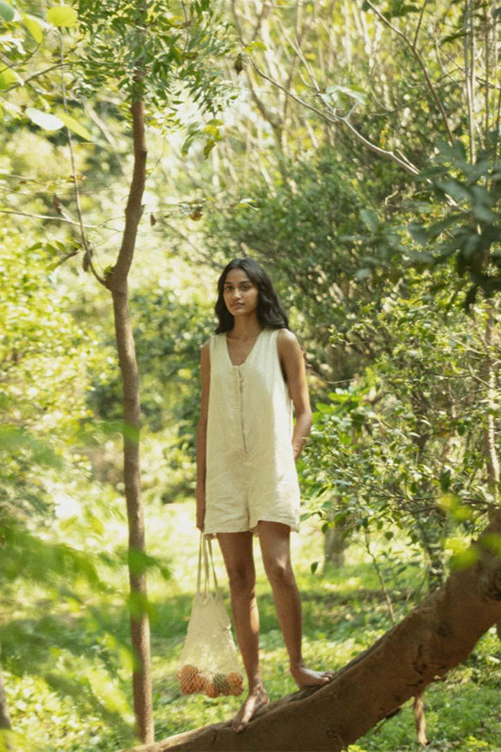 Romp and Play Romper - Sand Beige