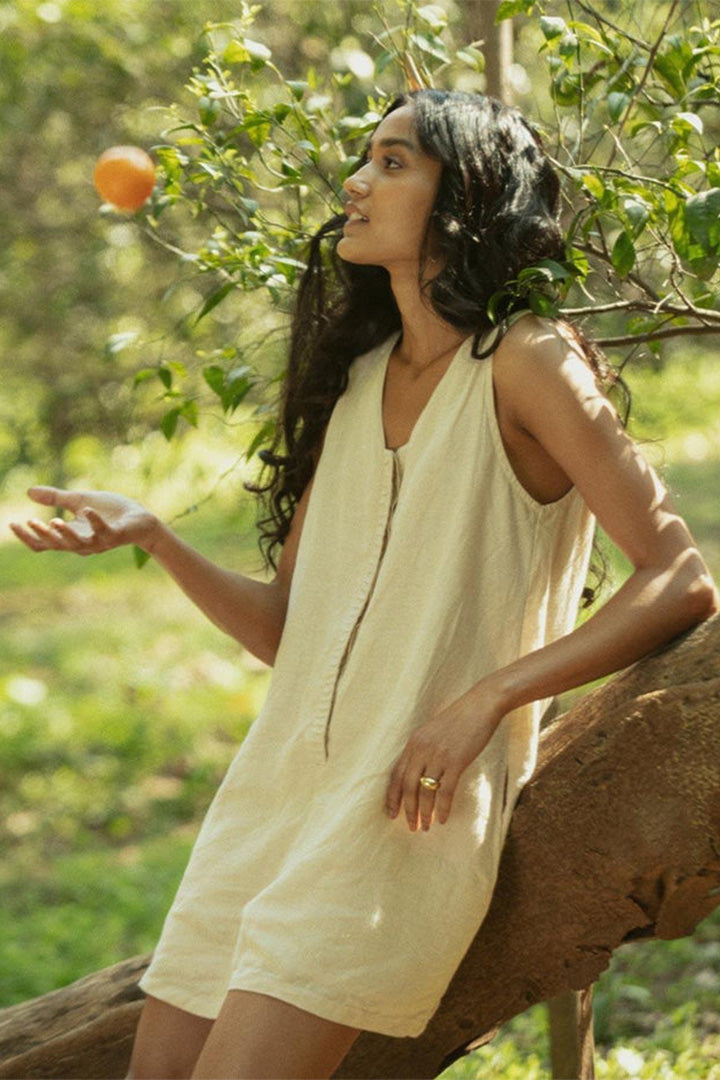 Romp and Play Romper - Sand Beige