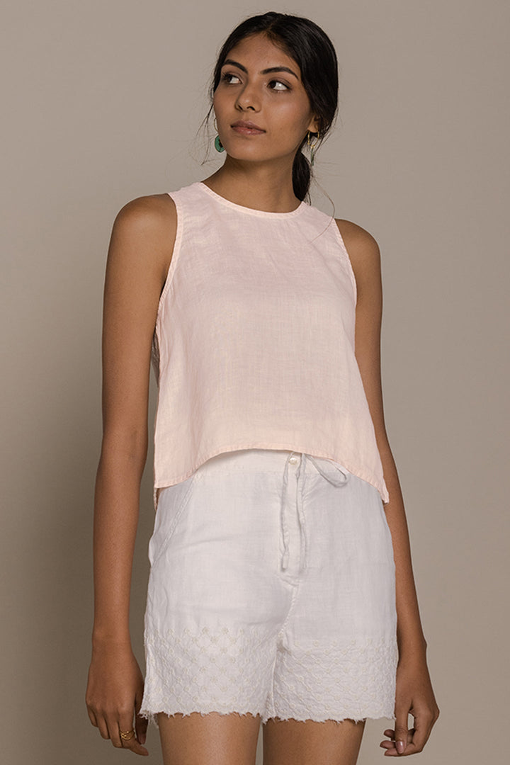 Raindrops on Flip Flops Shorts - White