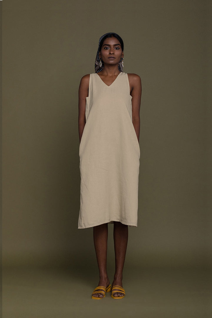 Reading Tea Leaves Dress - Sand Beige