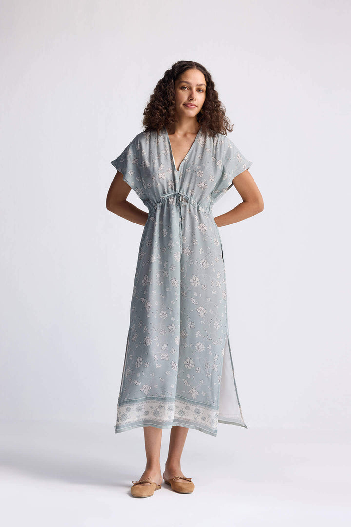 Gathered Maxi Dress | Sage Green