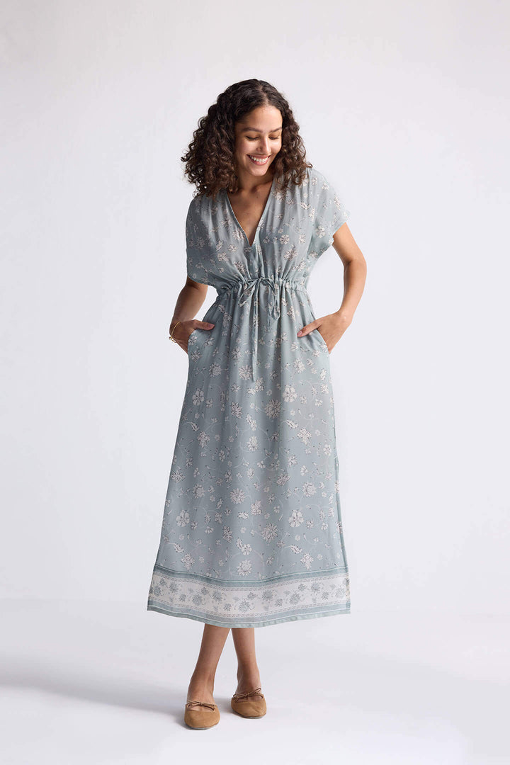 Gathered Maxi Dress | Sage Green