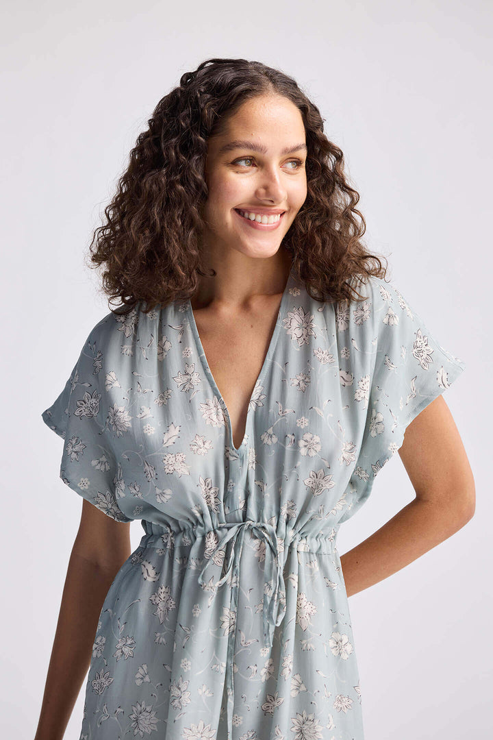 Gathered Maxi Dress | Sage Green