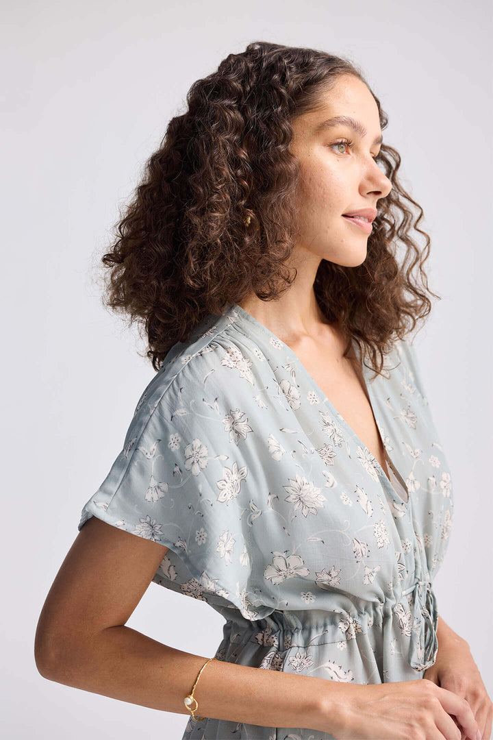 Gathered Maxi Dress | Sage Green