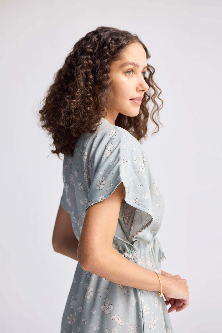 Gathered Maxi Dress | Sage Green