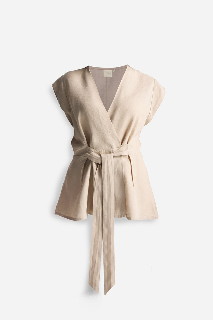 Power Moves Short Sleeve Top | Neutral Beige