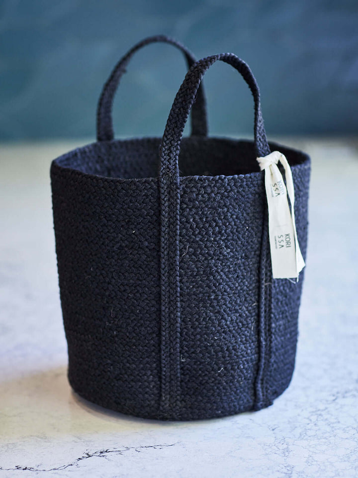 Kata Basket with Handle - Black