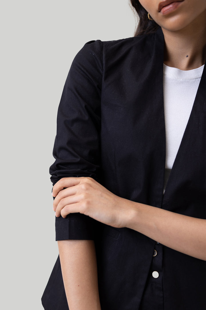 Summer Heat Blazer - Black
