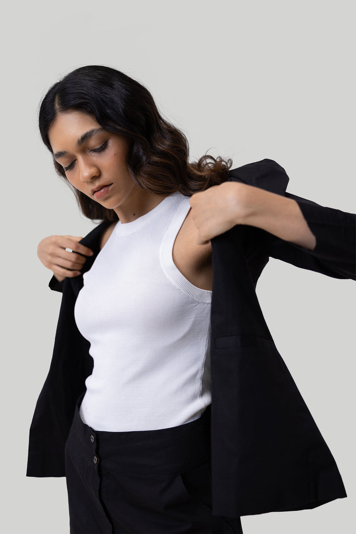 Summer Heat Blazer - Black