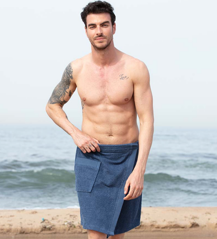 Men's Turkish Cotton Towel Wrap