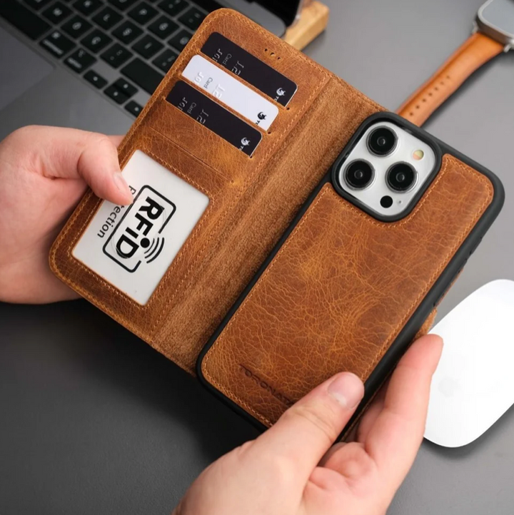 Casper iPhone 16 Pro Max Wallet Case Leather MagSafe