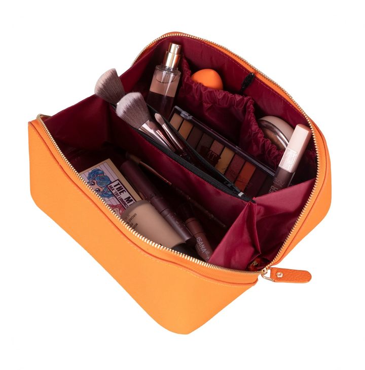 Haines Leather Cosmetic Bag – Stylish & Durable Makeup Bag for Travel