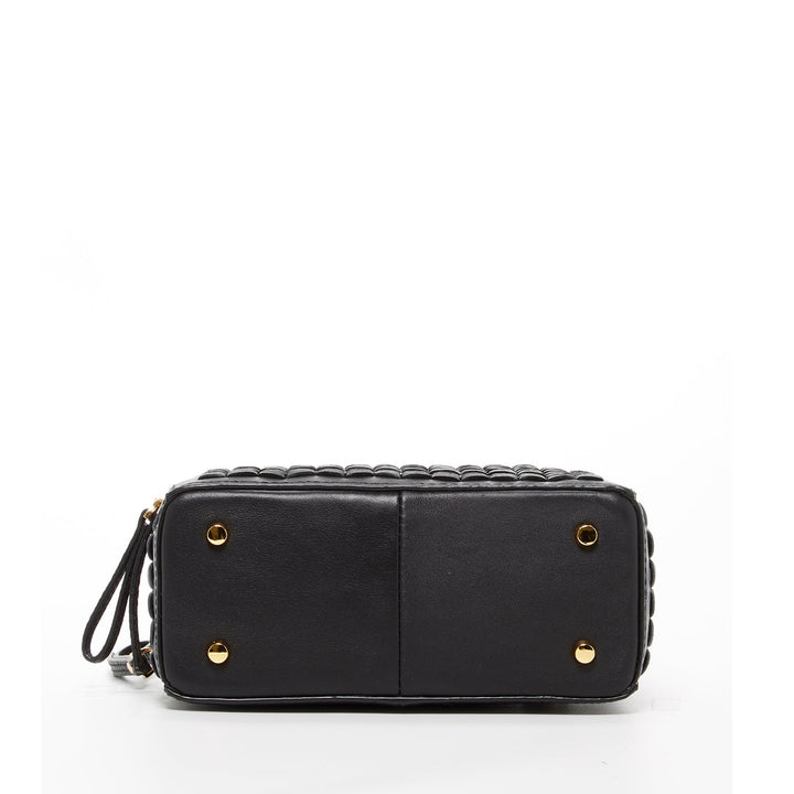Susu The Kayla Woven Leather Bag - Black
