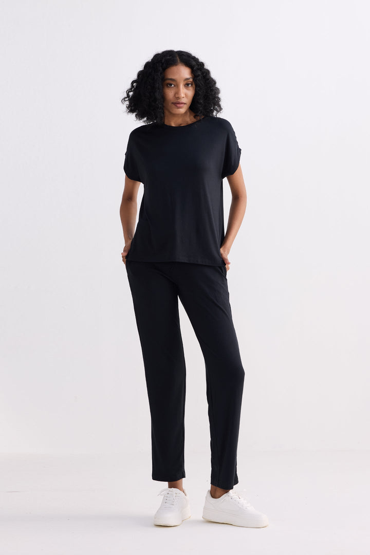 Relaxed Tee Set | Black