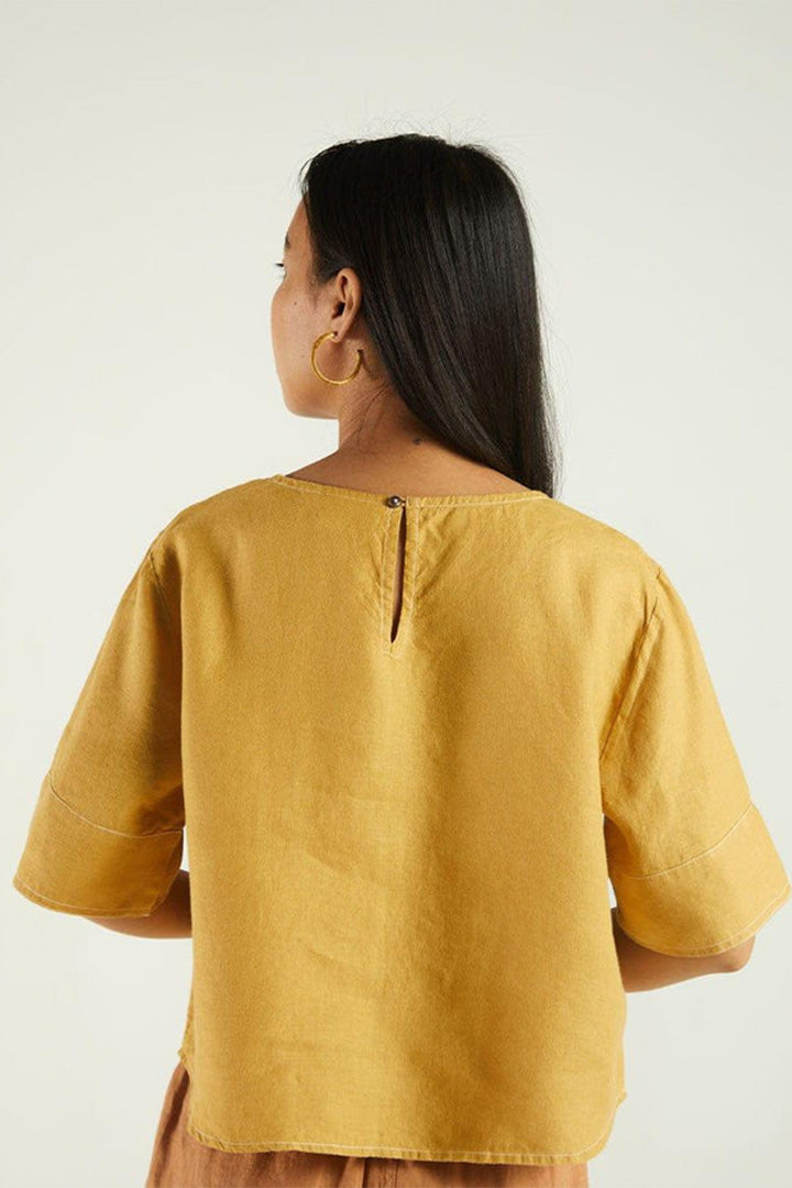 Summer Muse Top - Mustard
