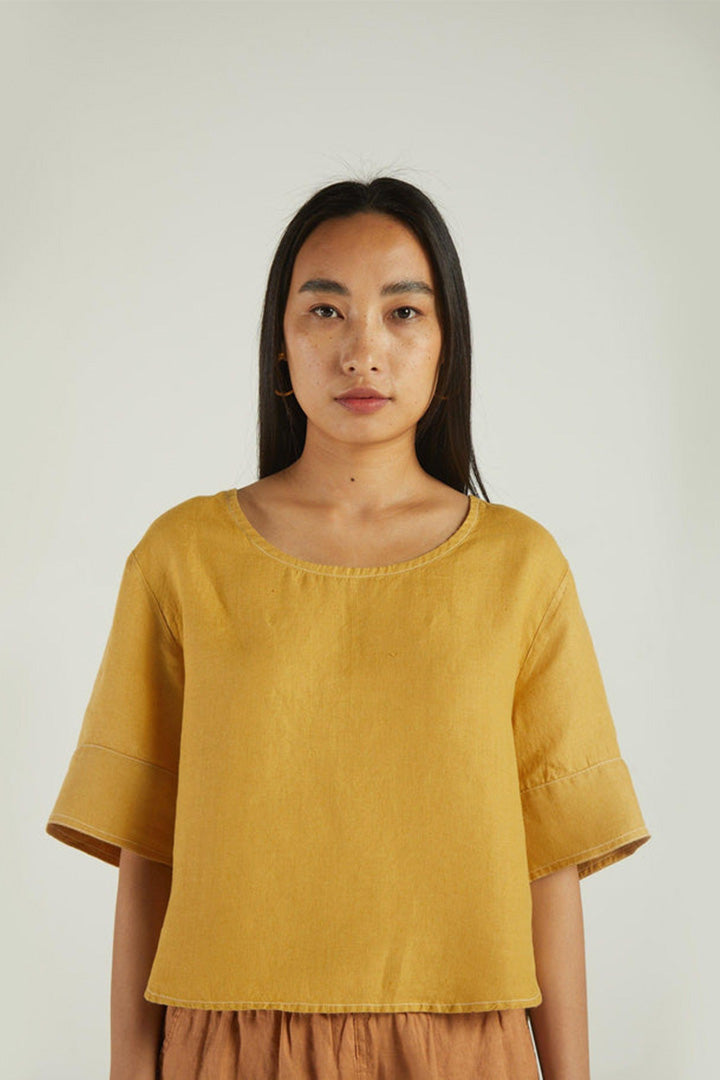 Summer Muse Top - Mustard