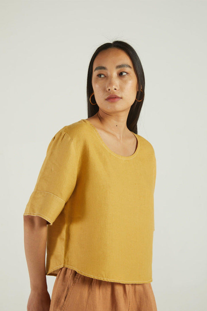 Summer Muse Top - Mustard