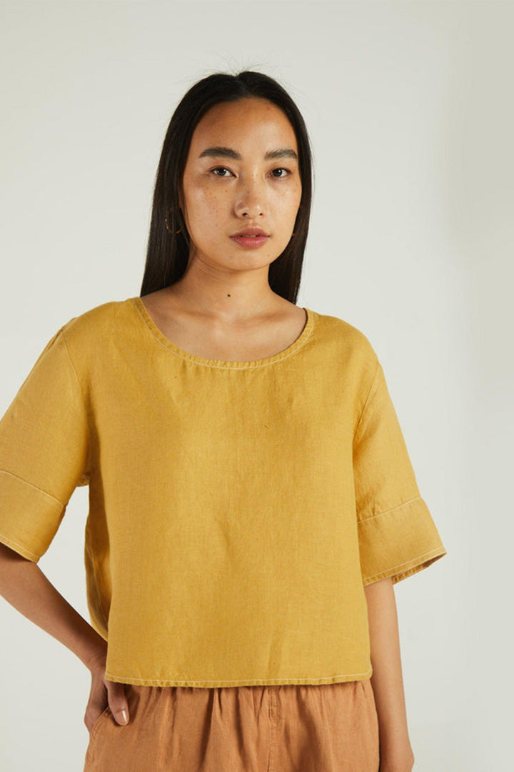 Summer Muse Top - Mustard