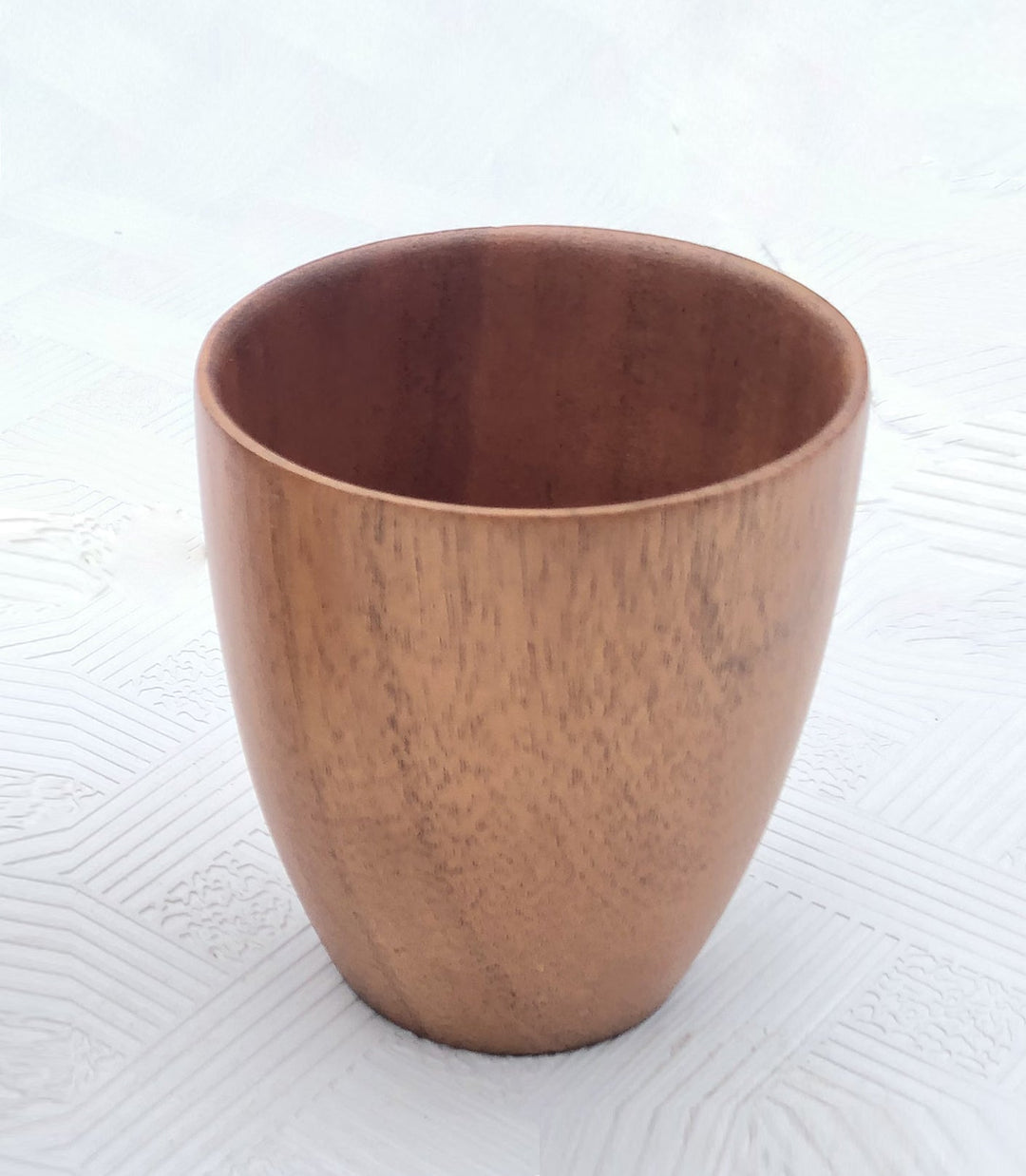 Zavis Green Acacia Wood Glass / Cup Dia: 3.15" x H3.70" Capacity: 8.4 OZ / 250ml | Dishwasher Safe