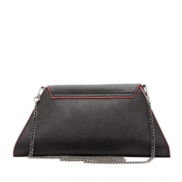 Susu The Angelica Black Leather Clutch Bag