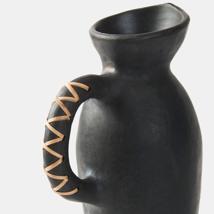 Longpi Black Clay Vase