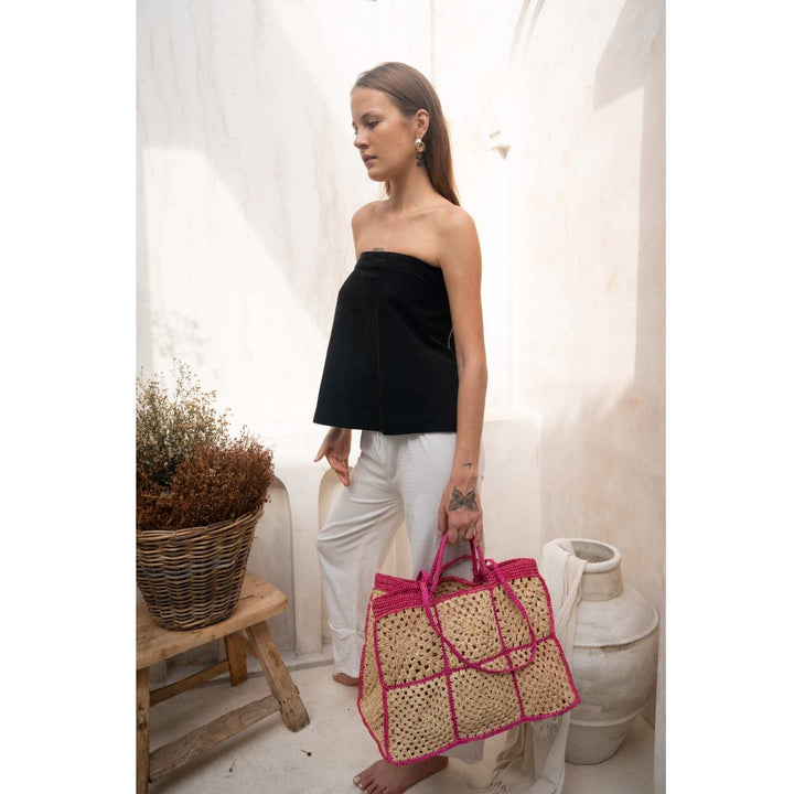 Carrey Raffia Tote bag