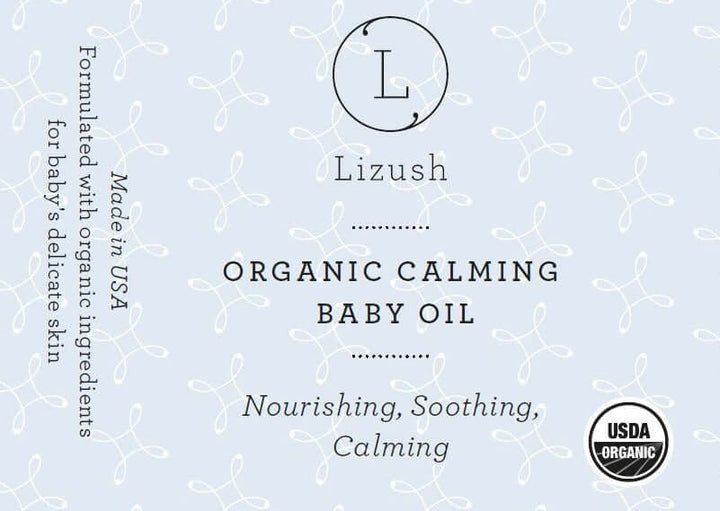Organic Calming Baby Oil - Nourishing, Soothing, Calming