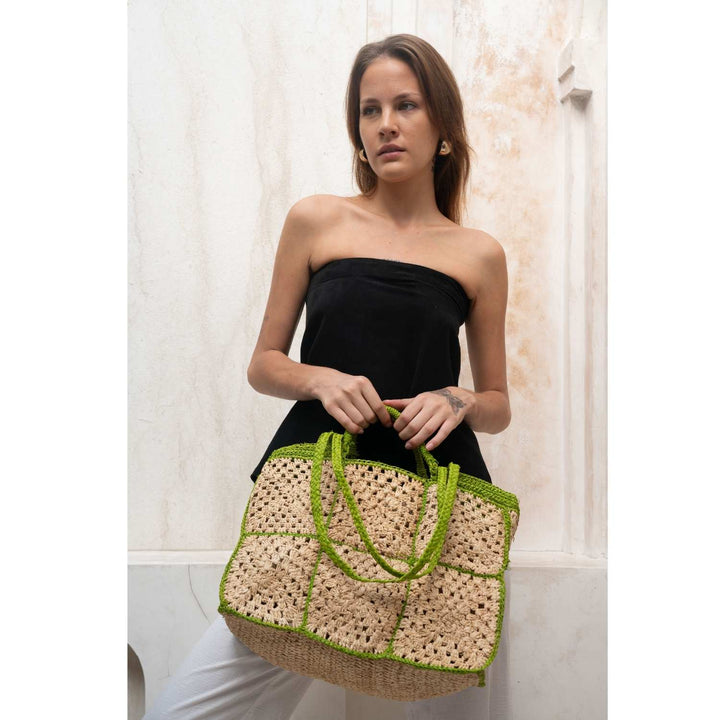 Carrey Raffia Tote bag