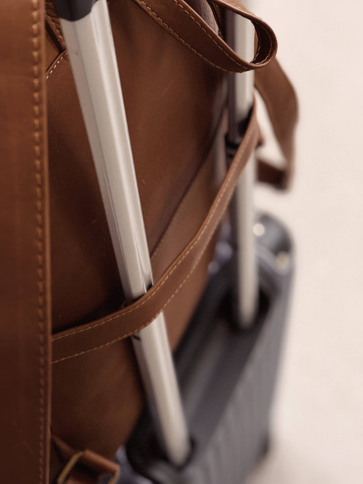 Leather Commuter Backpack