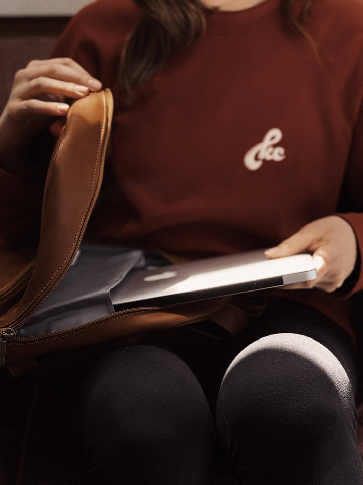 Leather Commuter Backpack