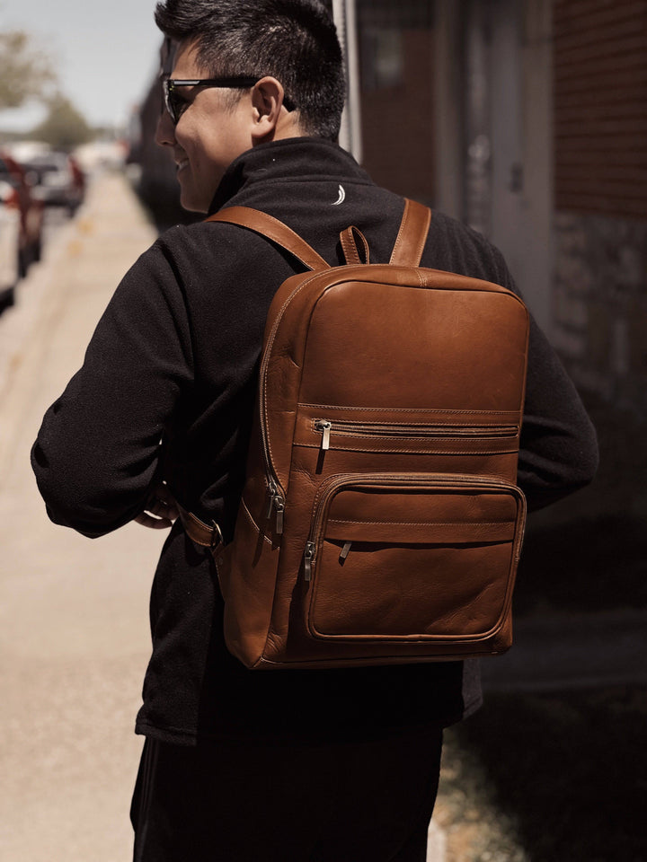 Leather Commuter Backpack