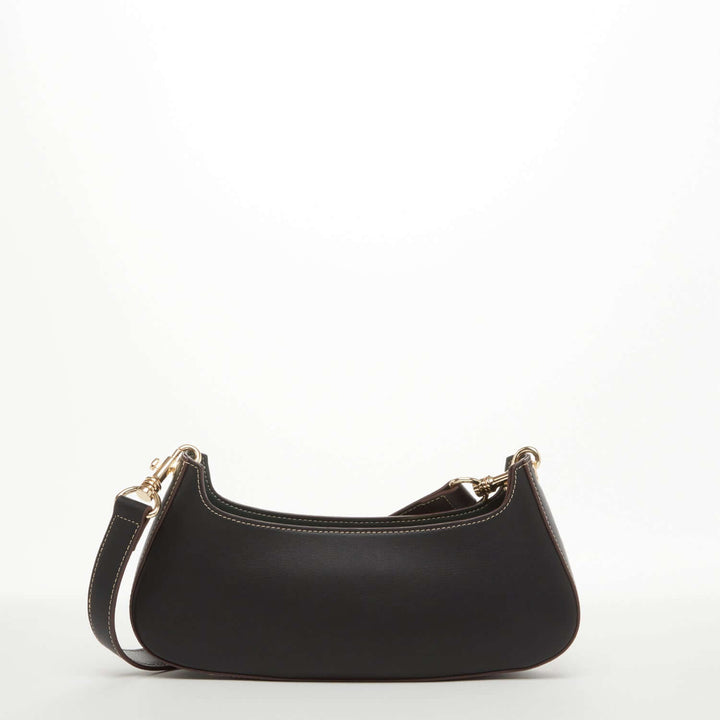 Susu The Emily Leather Baguette Bag - Black