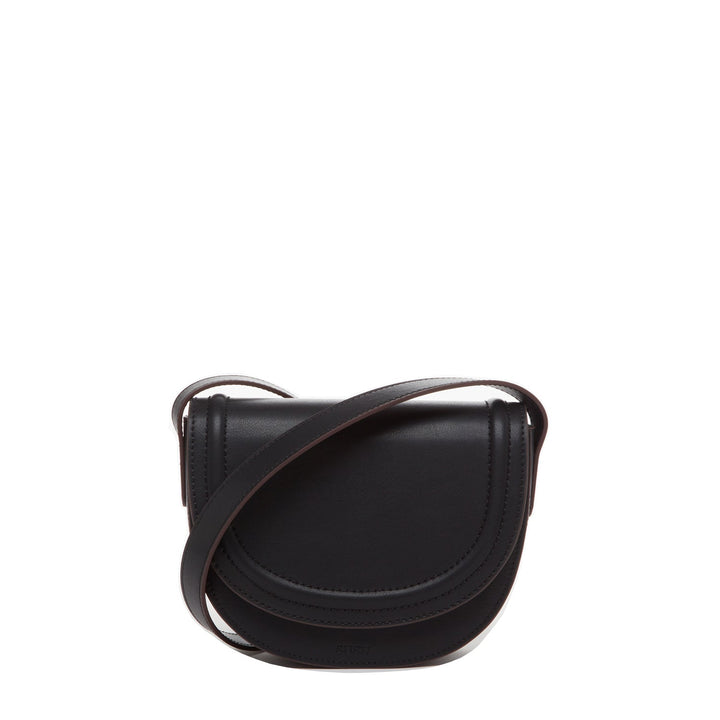 Susu The Sarah Black Leather Saddle Bag