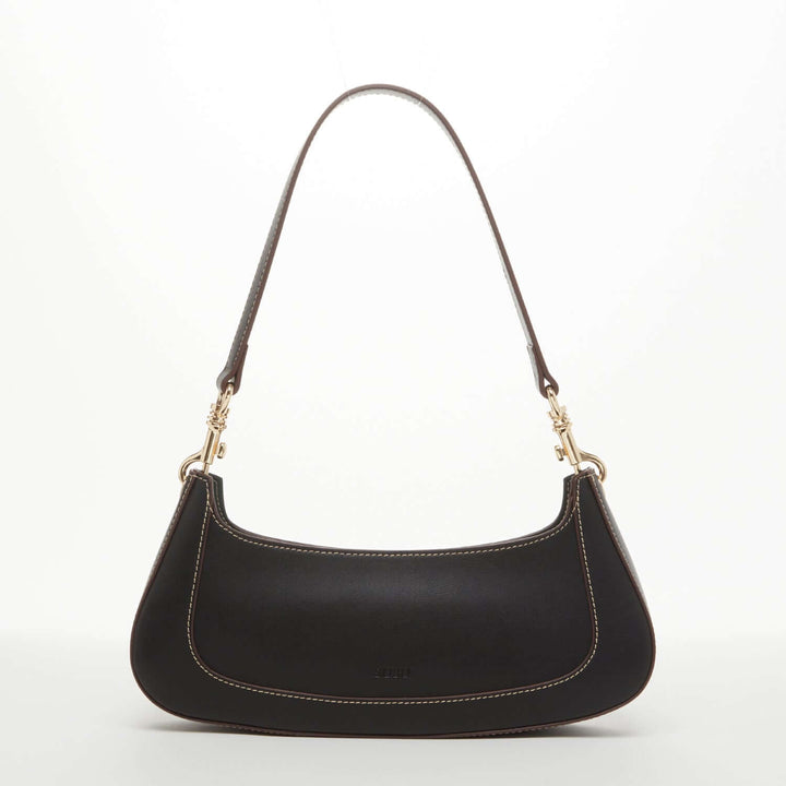 Susu The Emily Leather Baguette Bag - Black