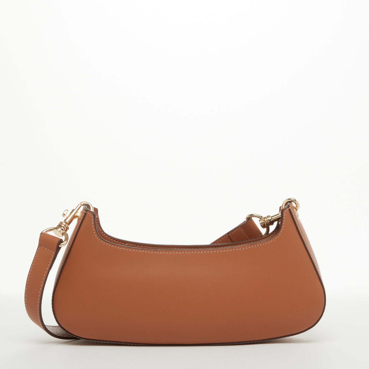 Susu The Emily Leather Baguette Bag Brown