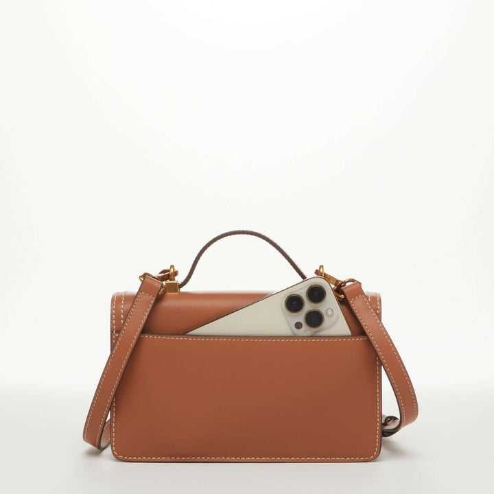 Susu The Jessica Brown Leather Crossbody Bag