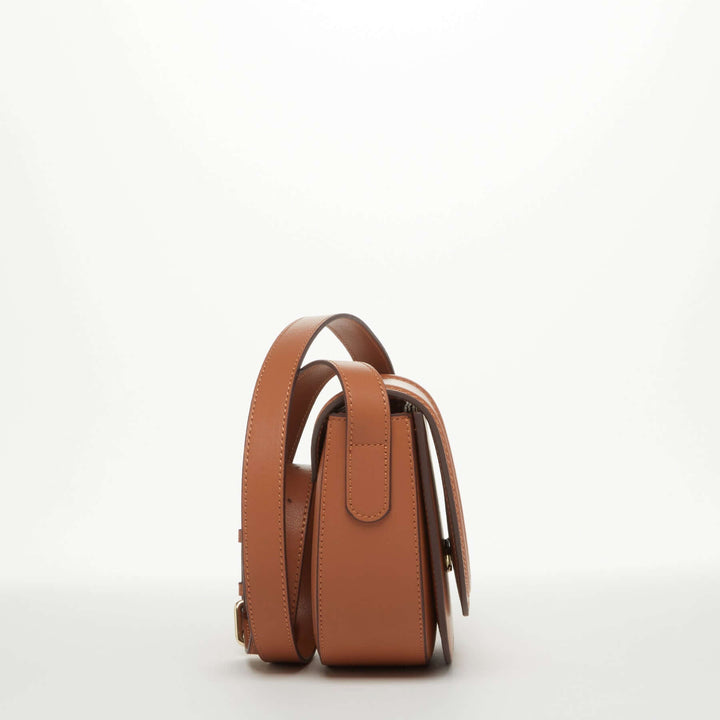 Susu The Sarah Brown Leather Saddle Bag Purse